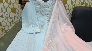 🇵🇰 AghaNoor Pakistani Dress 2024 || Readymade Stitched 2pis || Eid Special AghaNoor Chiffon dress ||