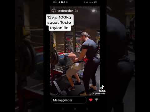 13y.o 100kg squat
