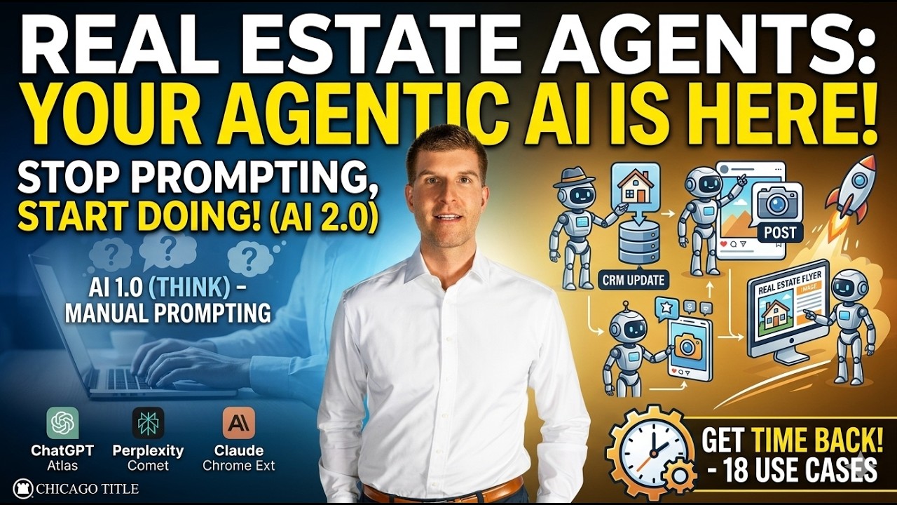 Learn what agentic AI means for real estate agents and how to use tools like ChatGPT, Perplexity, and Claude to automate tasks, save time, and grow your business faster.