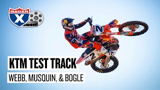Webb, Musquin, & Bogle Riding at KTM Team Intro | Racer X Films