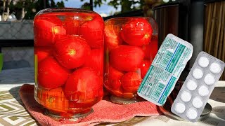 Помидоры с АСПИРИНОМ на ЗИМУ! Вкусно и голова не болит | Рецепт закаток на зиму