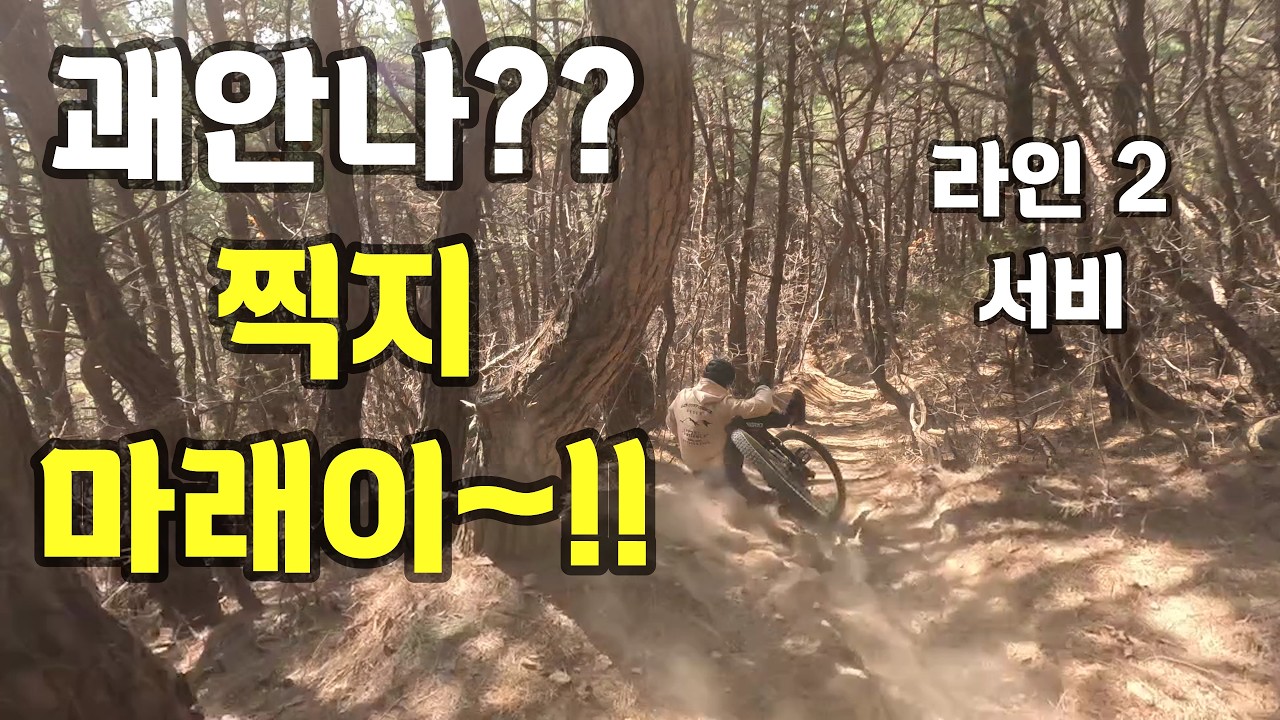 섭아 괘안나? 찍지마래이~!#서비#라인싱글2#라인eMTB클럽