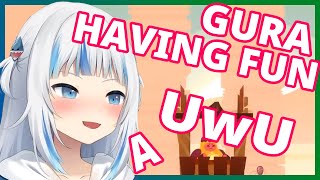 Gura Is Having Fun With Her Voice Uwu One Hand Clapping Highlights Youtube