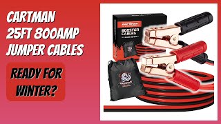 Review 2026 Cartman 25Ft 800Amp Jumper Cables. Features