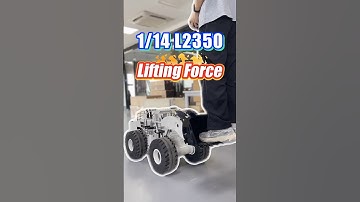 TEST THE LIFTING FORCE OF THE 1/14 L2350 HYDRAULIC LOADER!🤯 #rc