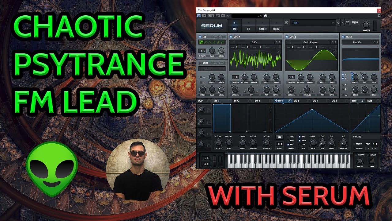 Psytrance Tutorial - Chaotic Psytrance FM Lead with Serum - YouTube
