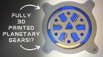 Fully 3D Printed Planetary Gears! (assembly video)