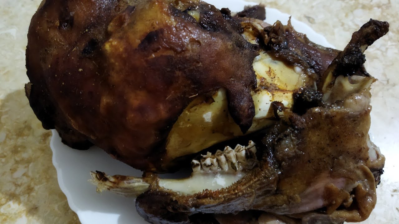 بوزلوف (راس الخروف) في الفرن بتتبيلة رائعة وطايب زبدة 👌