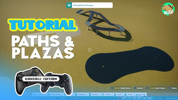 PATHS & PLAZAS Tutorial Planet Coaster Console Tutorial PS4/5 / XBOX One /X