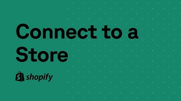 Connect to a custom app on a Shopify store