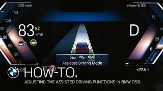 Assisted Driving Modes in BMW Operating System 8 | BMW How-To screenshot 4