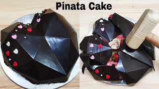 Pinata 3D Cake Christmas Special | Surprise Pinata Cake Recipe| पिनाटा केक बनाए बहुत आसान तरीके से|