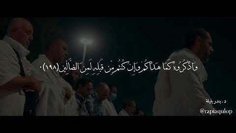 آيات الحج..|د.بندر بليلة