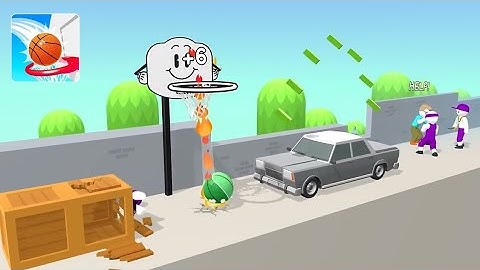 Bounce Dunk! - Basketball Game - Gameplay walkthrough - All Levels 1-5