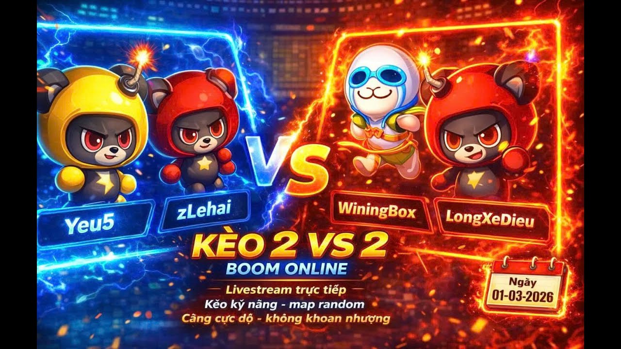 Trực tiếp | 2vs2 |Yeu5 zLehai vs  Winingbox Longxedieu| Ngày 01-03-2026