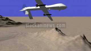 Uav Drone Predator Firing Hellfire Missiles