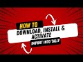 How to Download, Install and Activate Excel to Tally Software fastinflow Call 9886799378