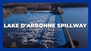 Lake D'Arbonne Spillway Gates Open | January 30, 2024