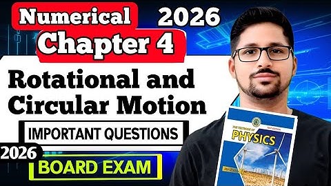 Rotational and circular motion numerical chapter 4 class 11 new physics book 2026 Sindh board exam