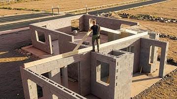 Man Builds a Cheap Block House in Only 10 Days | From Start To Finish