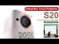 【Shopee】2023 New S20 Interactive Touch Smart LCD Pojector 1080P Mini Android 9.0 System Projektor