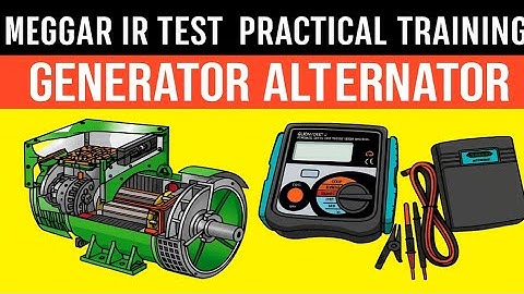 How to do insulation test of 3 phase Altenator | how to do 3 phase Generator  winding megger testing