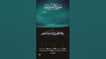 تلاوة خاشعة تريح القلوب للقارئ اسلام صبحي لسورة الشورى #القران_الكريم #تلاوة_خاشعة #اسلام_صبحي