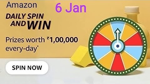 Amazon Daily Spin And Win Quiz Answers Today | 6 January 2022 | Daily QuizTime