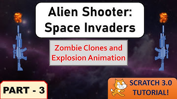 Alien Shooter: Space Invaders - Part 3 | Scratch 3.0 Tutorial | Just Finished Coding!