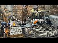 How tractor crankshafts are manufactured uniquely at the factory | Complete molding and lathe work |