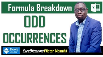 Frequency function for odd occurrences -Excel challenge