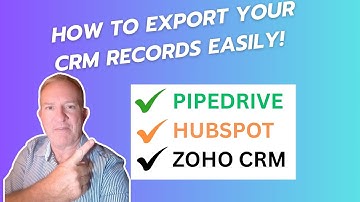 How To Export Your CRM Records Easily in Pipedrive, Hubspot and Zoho CRM