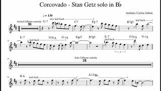 Miniatura de "Stan Getz - "Corcovado" Transcription"