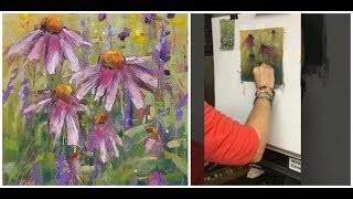 pastel painting underpainting sunday demo studio