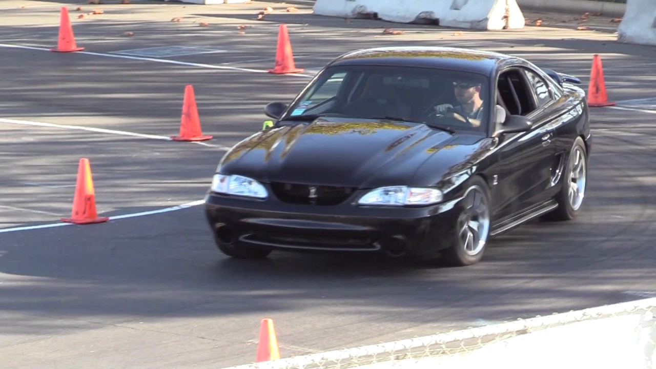 Black Ford Mustang Cobra's 2nd-Run @ Good Guys Autocross: 11/13/2016