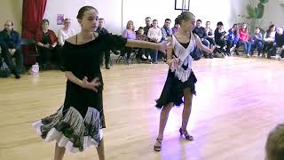 Dance With Us Ottawa - Anastasia and Ekaterina - Rumba - Kids Christmas Showcase 2017