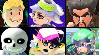 Super Smash Bros Ultimate All Mii Fighter Reveal Trailers (Vault Boy, Marie, Callie Costumes + More)