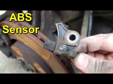 Cleaning or Replacing the Front ABS Wheel Speed Sensor - Peugeot 307