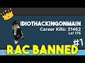 arsenal hacker with VIP and rare skin gets banned