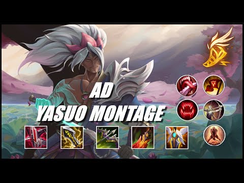 AD Yasuo Montage #15 - AD Yasuo Build Season 11 - League Of Legends Best Yasuo Plays 2021