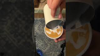 Day 68 trying hard latte art designs #coffee #coffeeart