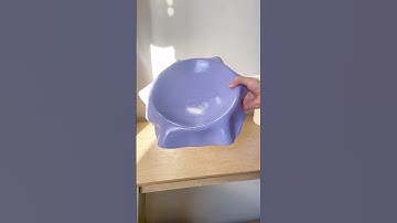 Easy bowl making hack 💜🙌 #pottery #giftideas #airdryclay #diy #craft #interiordesign #autumn