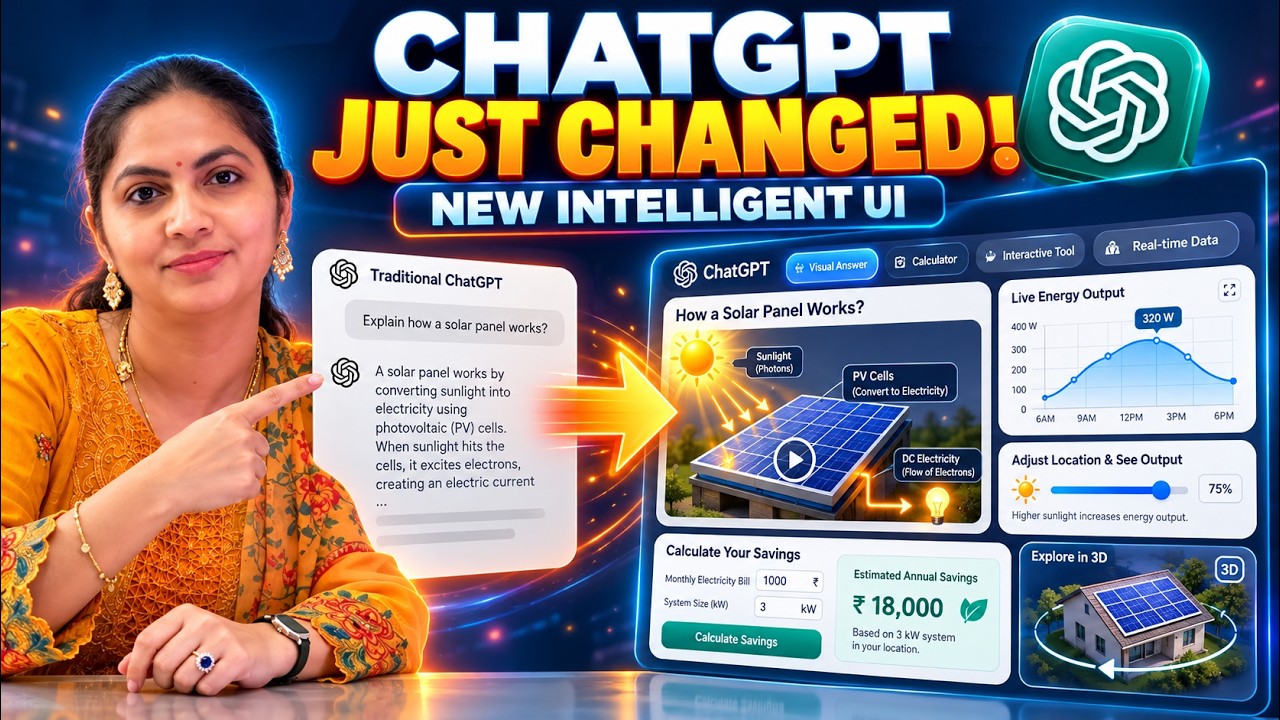 ChatGPT Just Changed! 🤯 New Intelligent UI Explained in Tamil - YouTube