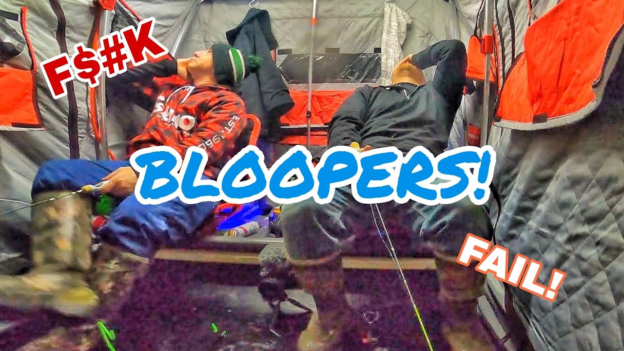 ICE FISHING BLOOPERS REEL! YouTube