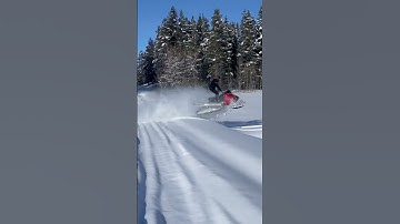 Jumpin the road #polaris #snowmobile #powder #jump