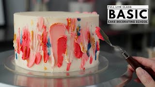 How to decorate cake with palette knife  [ Cake Decorating For Beginners ] screenshot 5