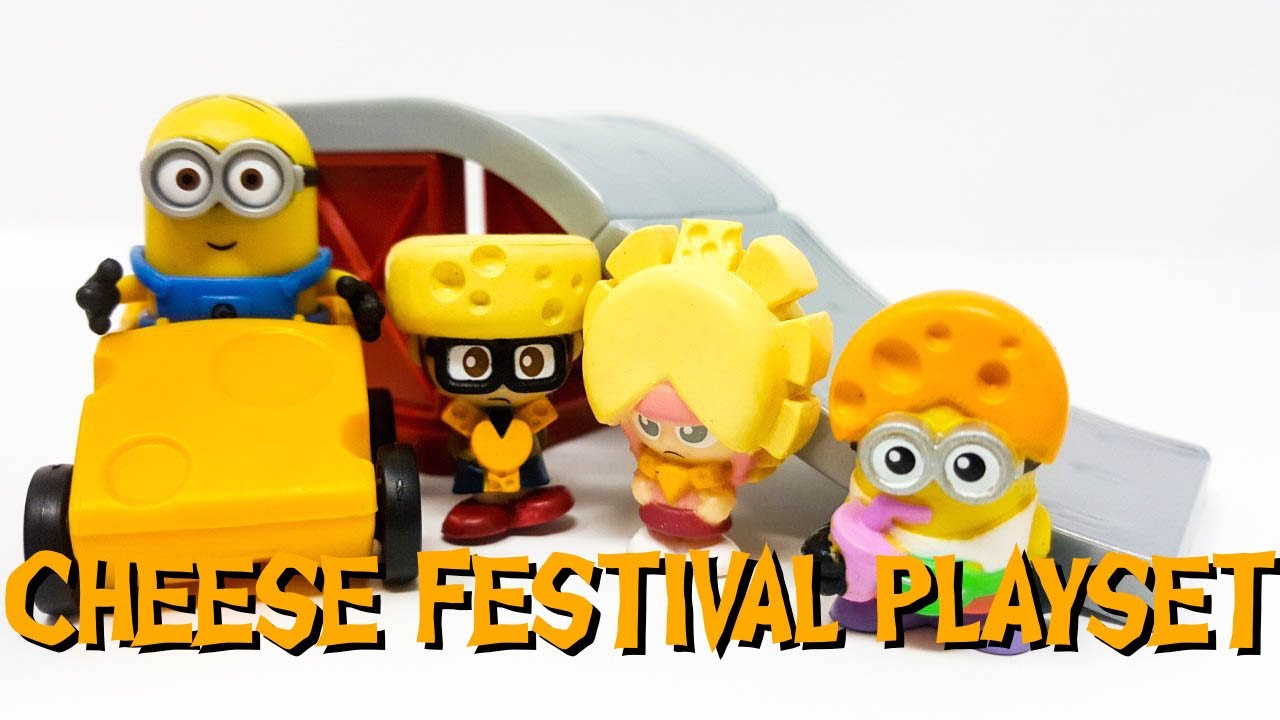 Despicable me 3 toy Cheese Festival Minion Playset YouTube