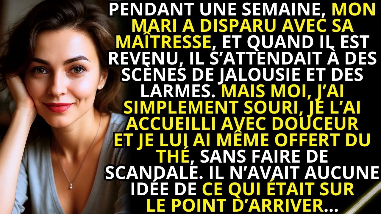 Ce lundi matin, il m'a embrassée à peine, a attrapé sa valise et m'a dit qu'il partait en séminaire. Mais il a oublié son ordinateur, et il a pris ses lunettes de soleil préférées, celles qu'il...