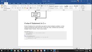 Condition statement  in c++ like(if,else,nested,switch)