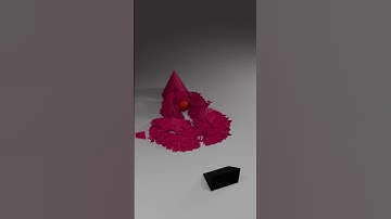 Blender Trible Cone-Ball Destruction Animation #satisfying #cgiart #3dart #3danimation #blender3d